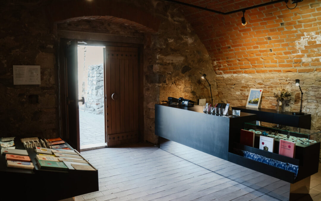Museum shop at Devín — refreshed space